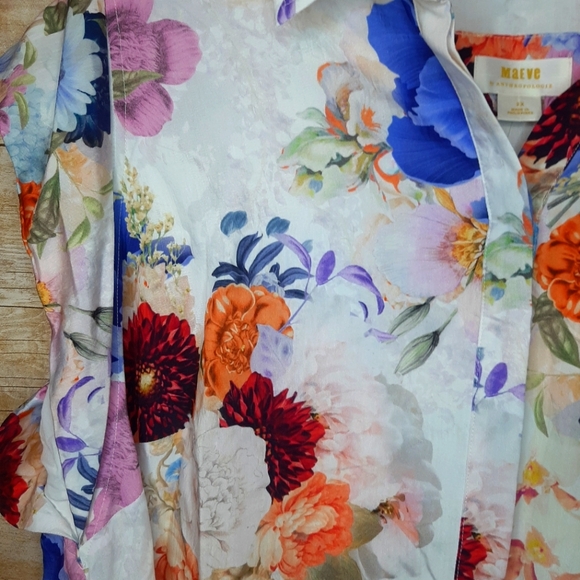 Maeve High-Low Floral Dress, 2X - Picture 9 of 11